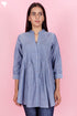 Chambray Cotton Button Down Top